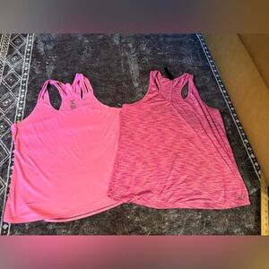 Avia pink workout tank top XXL and one free bonus pink tank top